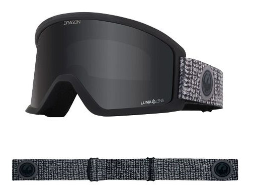 Dragon DX3 OTG Snow Goggles Low Bridge Sweater Weather / Lumalens Dark Smoke - Elevation107