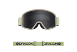 Dragon DXT OTG Snow Goggles Low Bridge 2024 Kelp / Lumalens Dark Smoke
