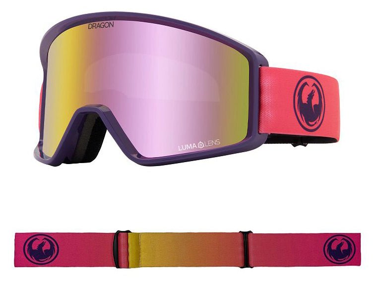 Dragon DXT OTG Snow Goggles Low Bridge Fade Pink Lite / Lumalens Pink Ion - Elevation107