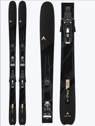 Dynastar M-Pro 90 Mens Snow Skis + Look NX12 Bindings 2024