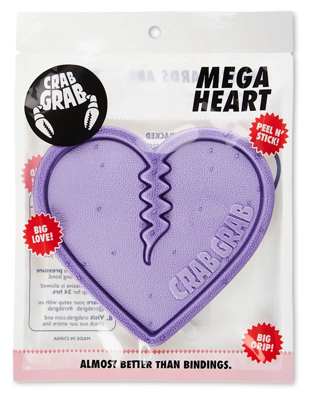 Crab Grab Mega Heart Stomp Pad Lavender – Elevation107