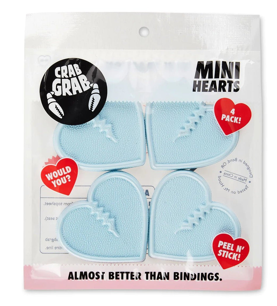 Crab Grab Mini Hearts Stomp Pads 4 Pack Powder Blue - Elevation107