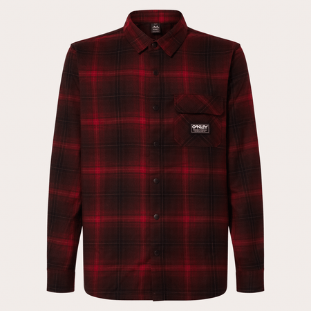 Oakley Butter Flannel Shirt Mens 2025 Black / Greenache Check - Elevation107