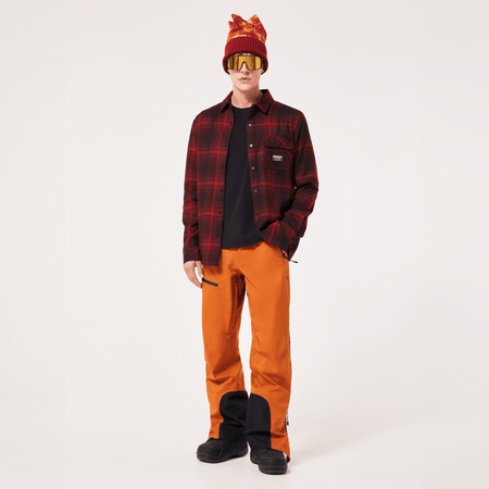 Oakley Butter Flannel Shirt Mens 2025 Black / Greenache Check - Elevation107