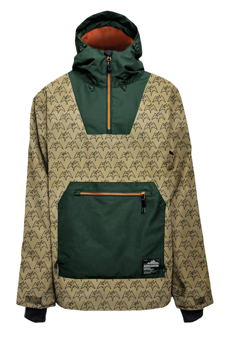 Airblaster Freedom Pull Over Jacket Mens Tan Terry - Elevation107