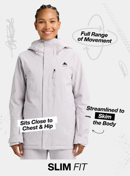 Burton Women's Reserve 2L Insulated Stretch Jacket 2026 Black - Elevation107