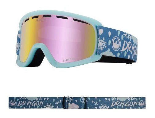 Dragon Lil D Snow Goggles Low Bridge Snow Dance / Lumalens Pink Ion - Elevation107