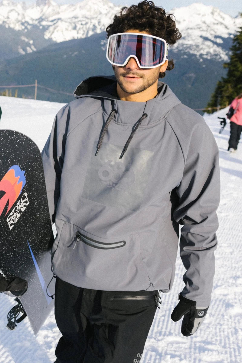 686 Waterproof Hoodie 2026 Rhino Grey - Elevation107