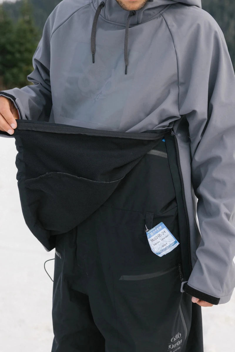 686 Waterproof Hoodie 2026 Rhino Grey - Elevation107