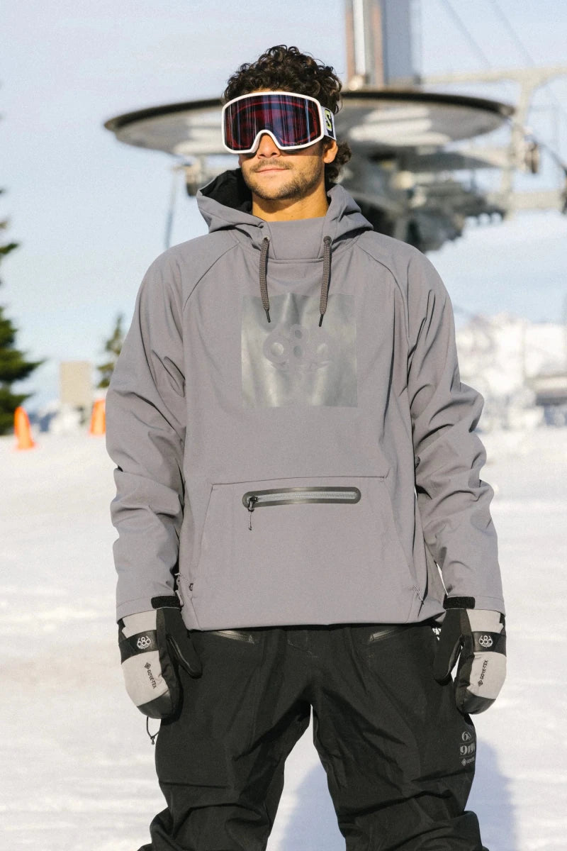 686 Waterproof Hoodie 2026 Rhino Grey - Elevation107