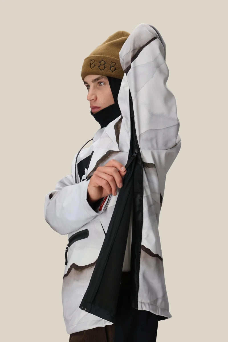 686 Waterproof Hoodie 2026 Smoke Mountain Print - Elevation107