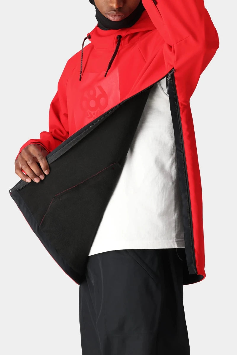 686 Waterproof Hoodie 2026 True Red - Elevation107