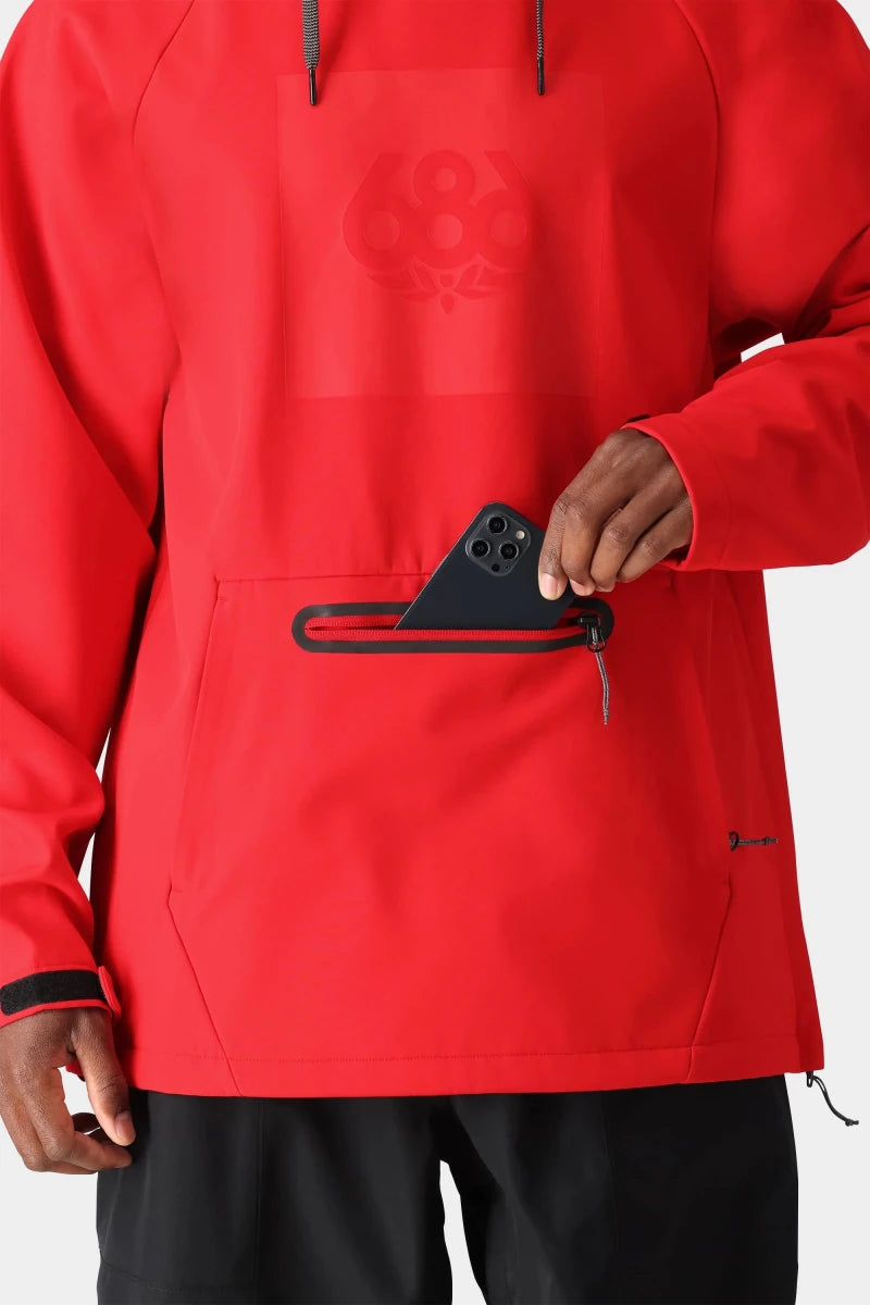 686 Waterproof Hoodie 2026 True Red - Elevation107