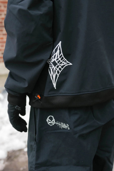 686 Waterproof Hoodie 2026 Black Print - Elevation107