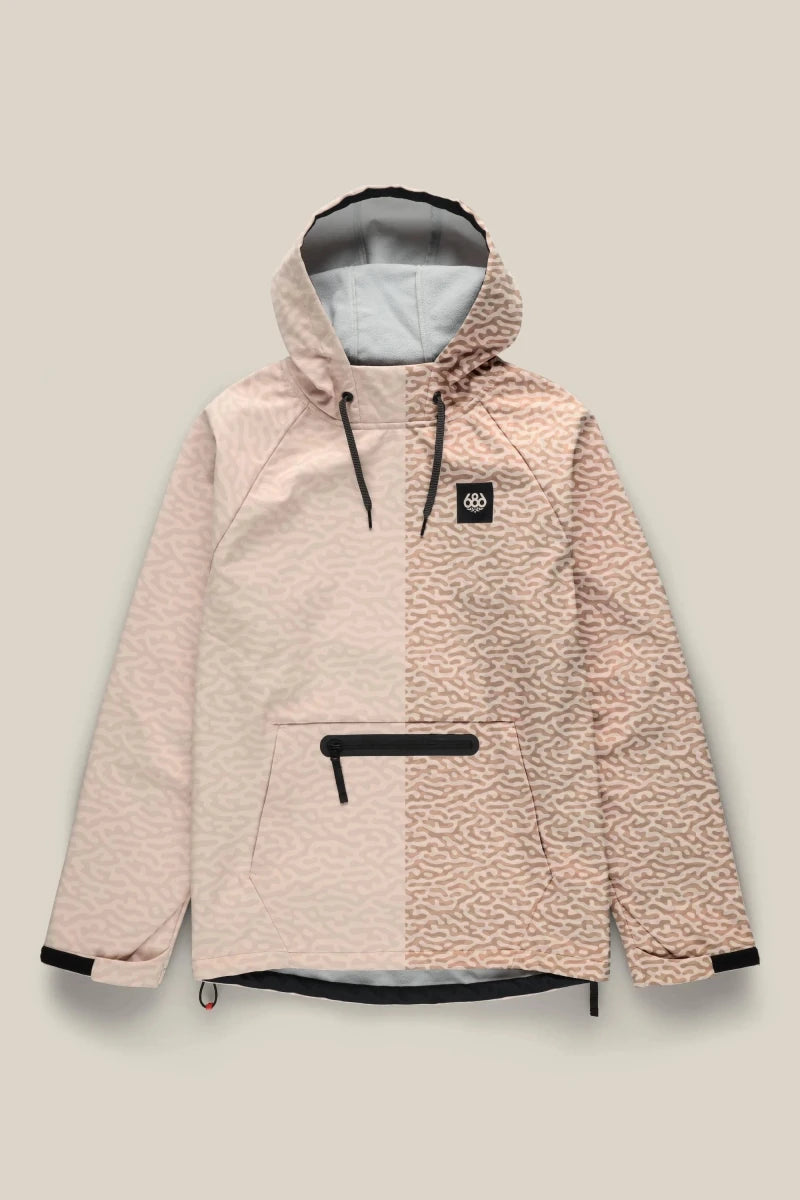 686 Waterproof Hyperchromic Hoodie 2026 Smokey Pink Haze - Elevation107