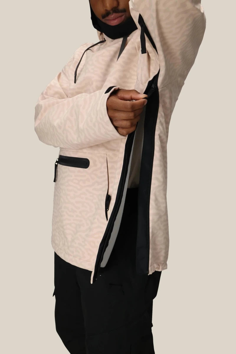 686 Waterproof Hyperchromic Hoodie 2026 Smokey Pink Haze - Elevation107
