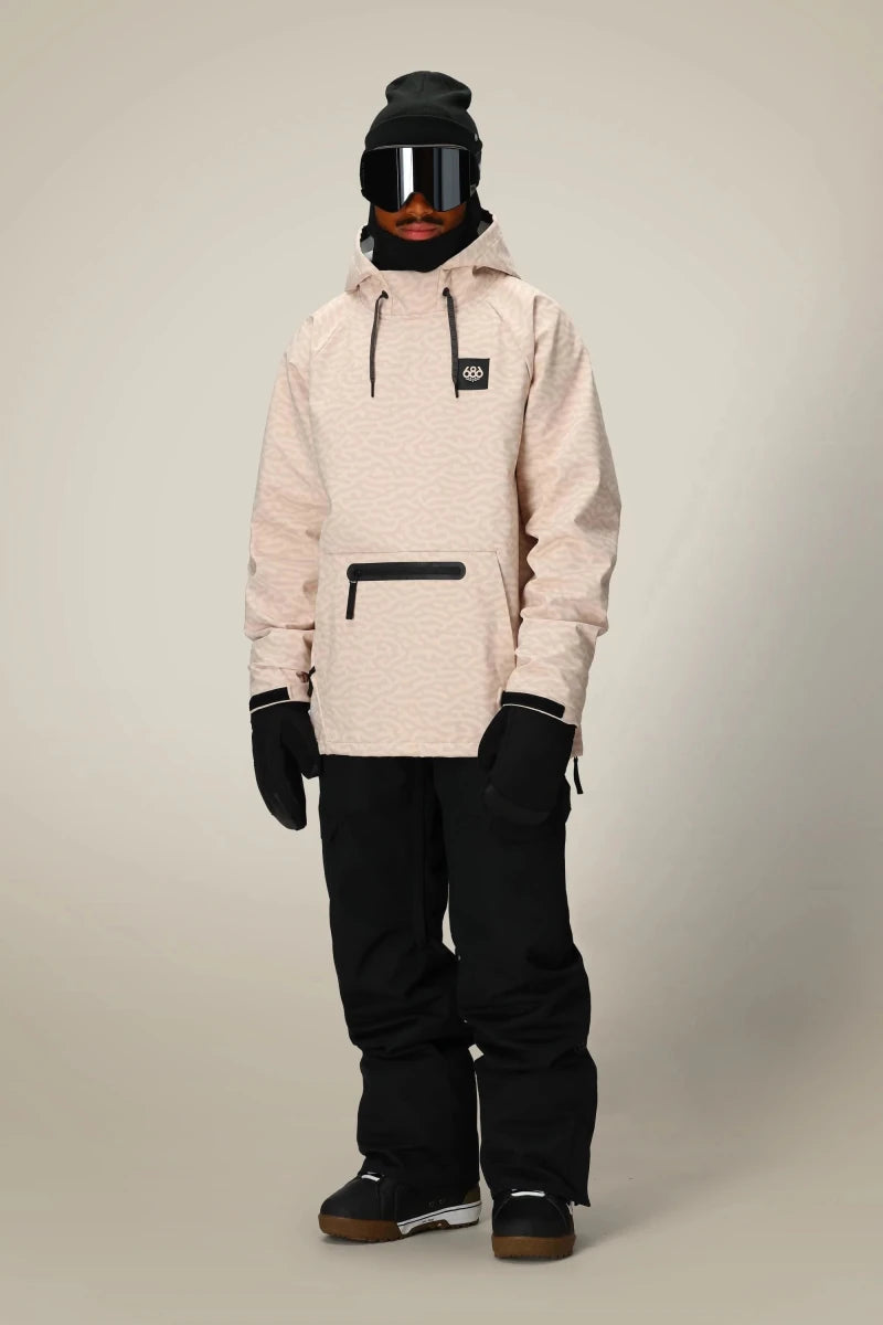 686 Waterproof Hyperchromic Hoodie 2026 Smokey Pink Haze - Elevation107