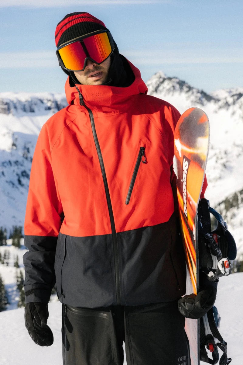 686 Hydra Thermagraph Jacket Mens 2026 Red Colourblock - Elevation107