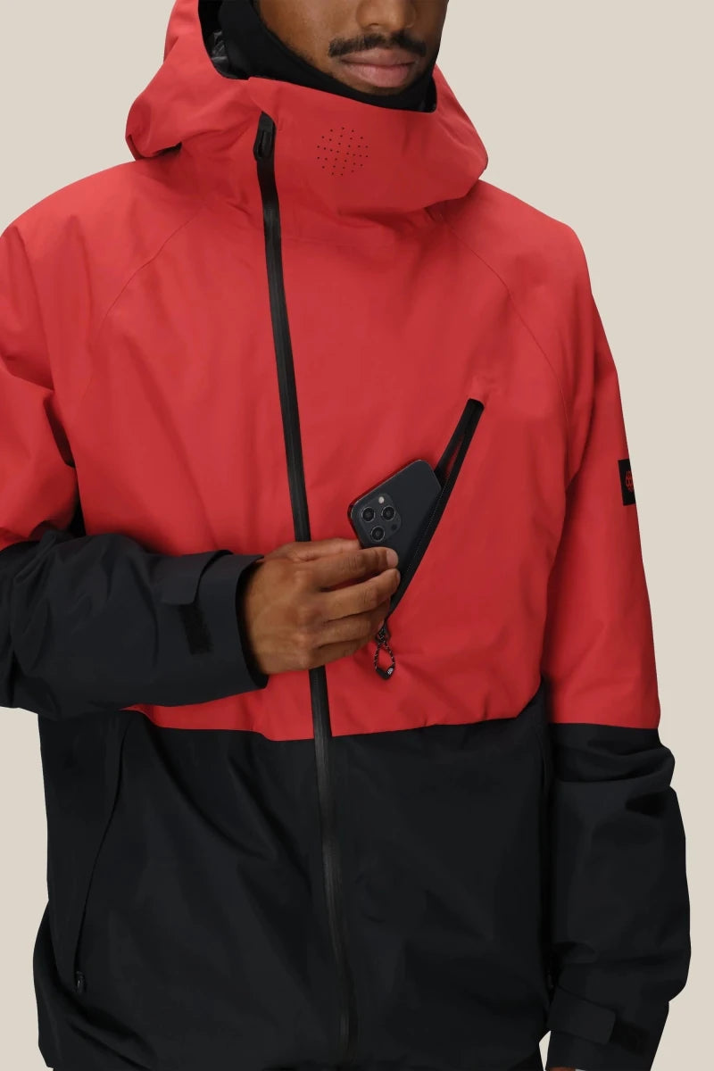 686 Hydra Thermagraph Jacket Mens 2026 Red Colourblock - Elevation107