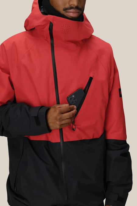 686 Hydra Thermagraph Jacket Mens 2026 Red Colourblock - Elevation107