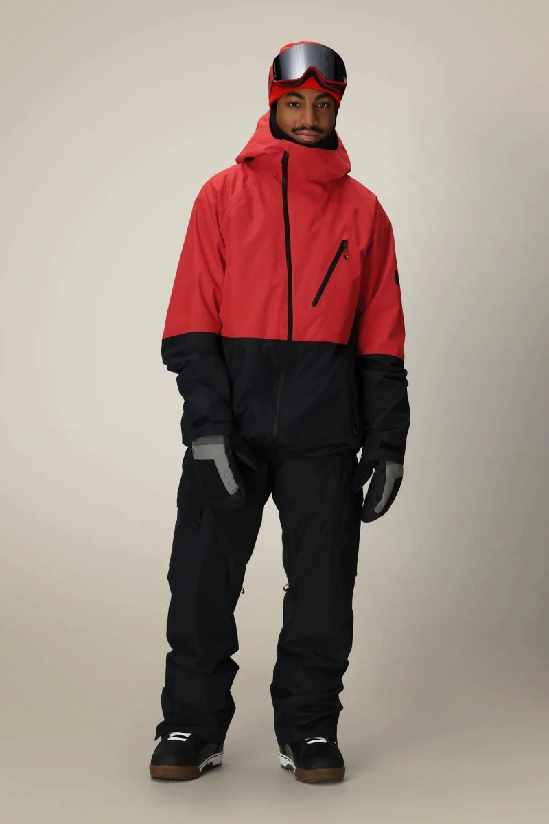 686 Hydra Thermagraph Jacket Mens 2026 Red Colourblock - Elevation107