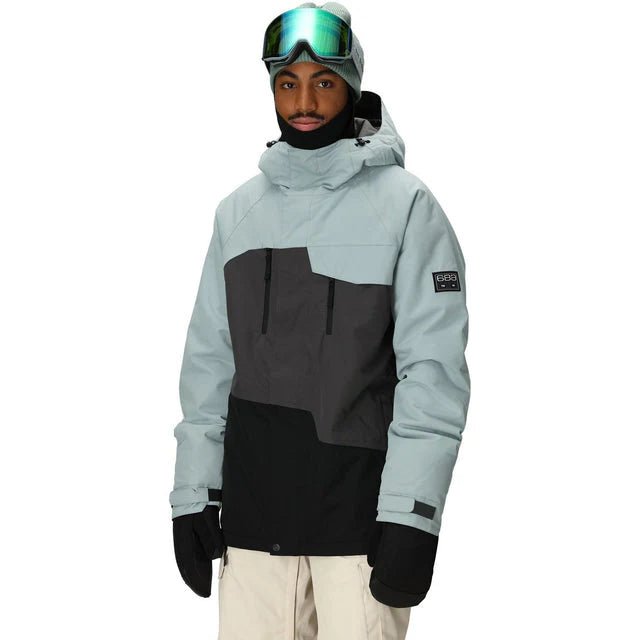 686 Geo Insulated Jacket Mens 2026 Dusty Marine Colourblock - Elevation107