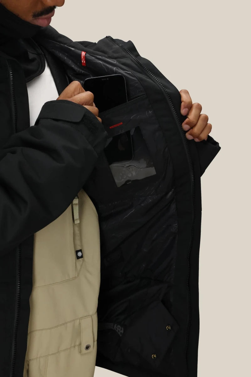 686 Foundation Insulated Jacket Mens 2026 Black - Elevation107