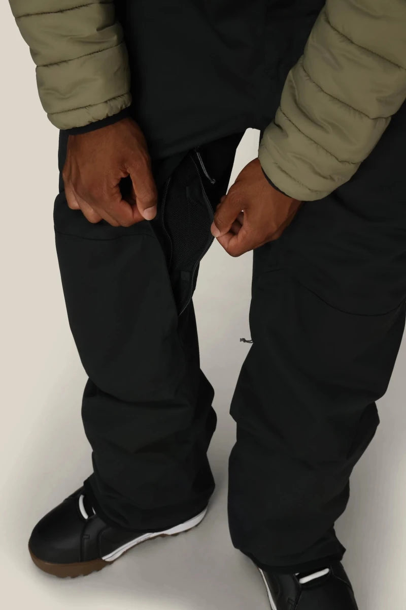 689 Hot Lap Insulated Bib Pants Mens 2026 Black - Elevation107