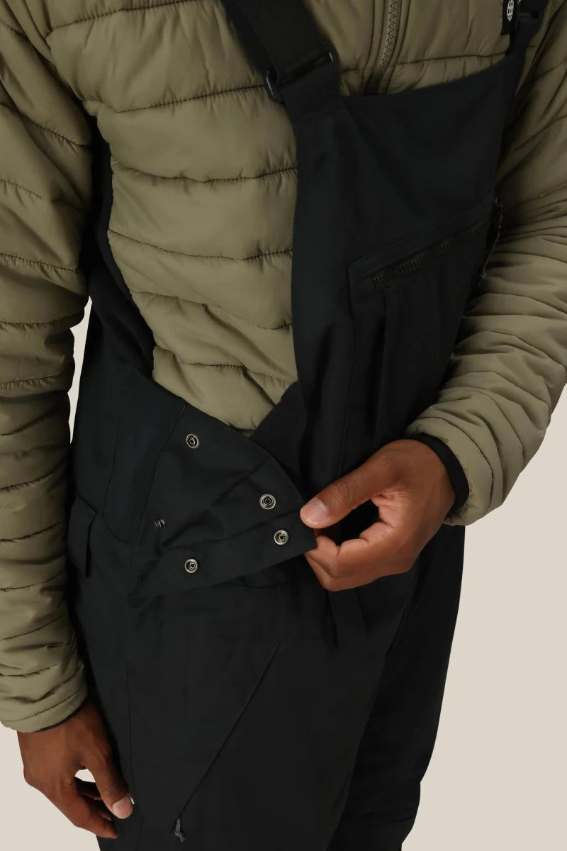 689 Hot Lap Insulated Bib Pants Mens 2026 Black - Elevation107