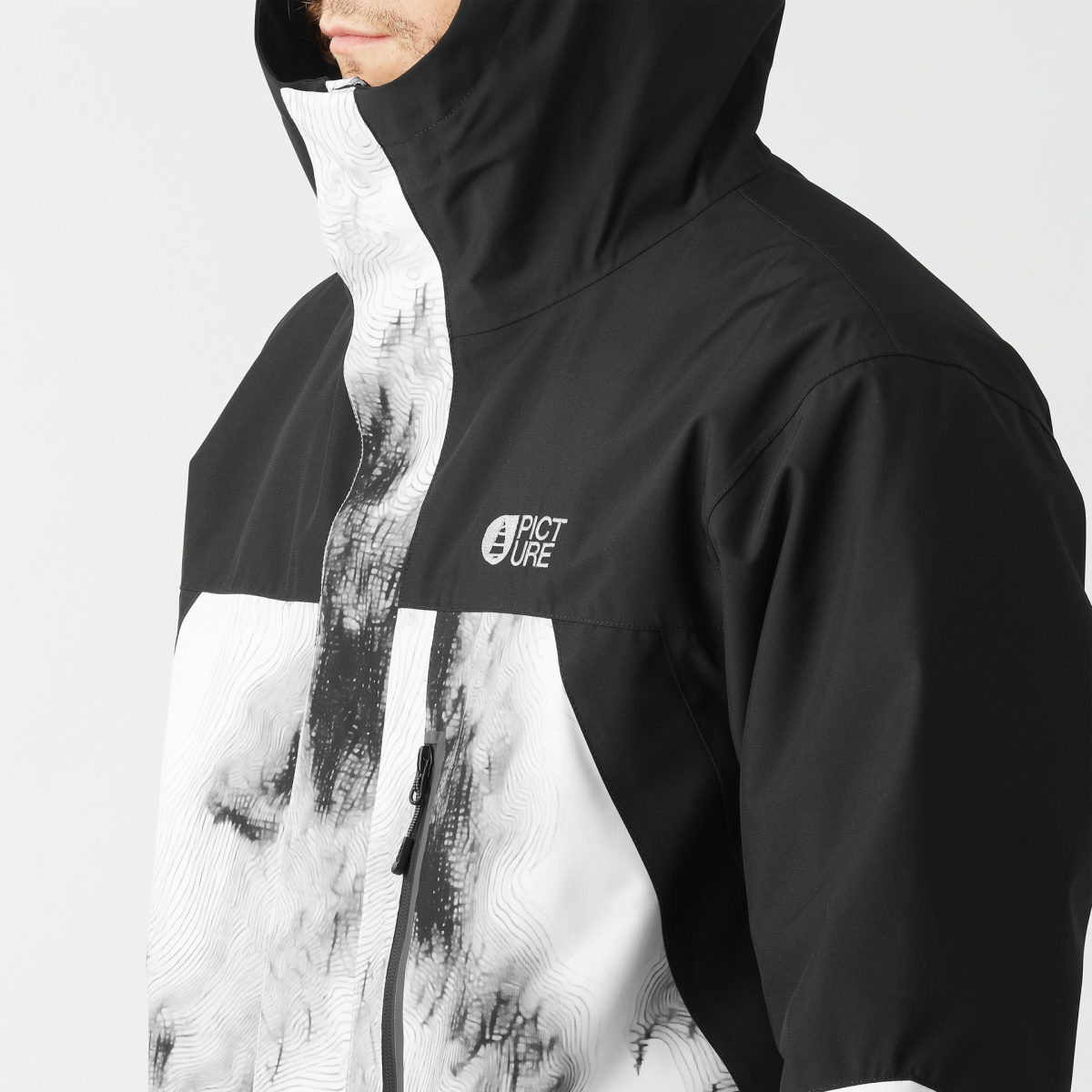 Picture Jomoh Jacket Mens 2026 Snowy PinePrint - Elevation107