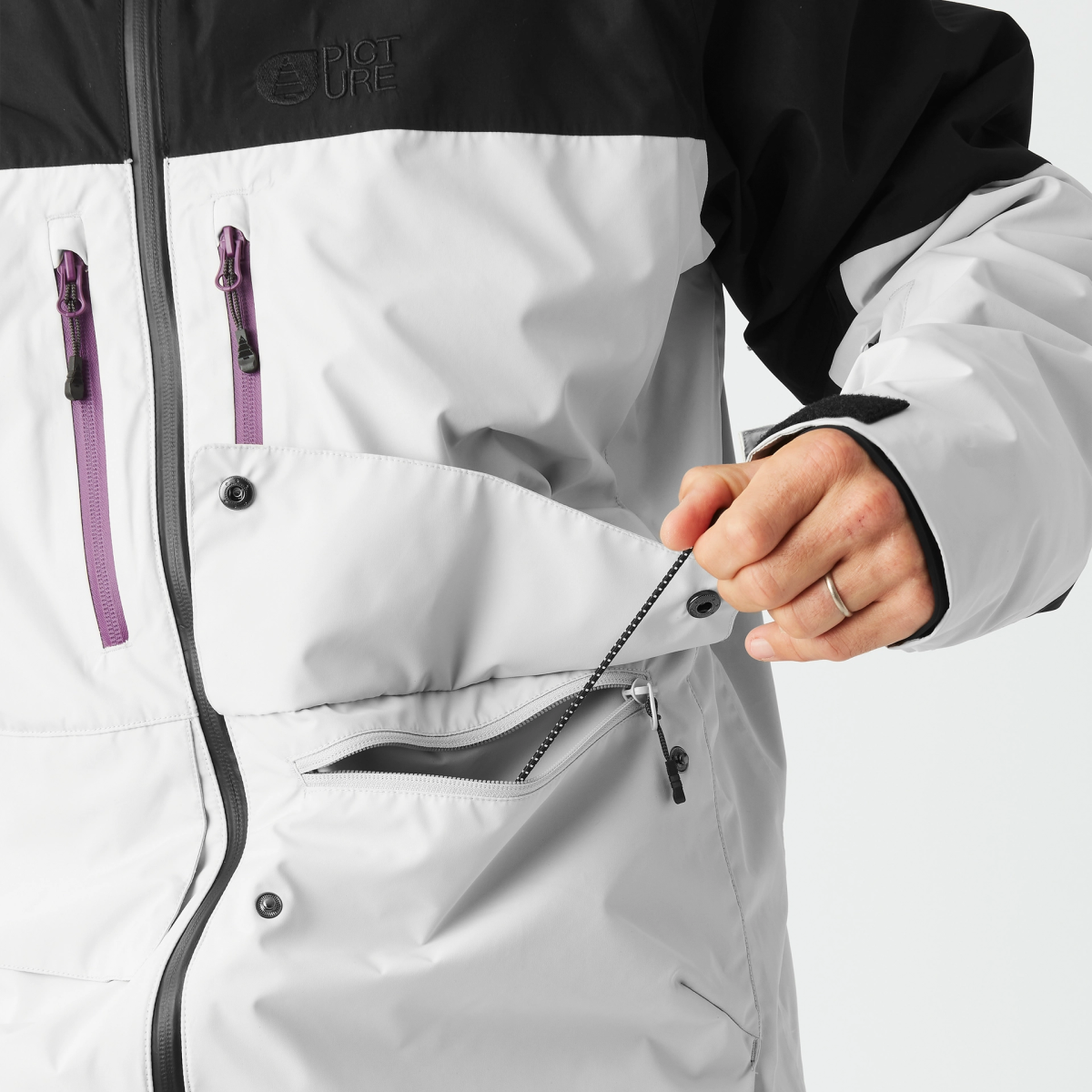 Picture Akna M Jacket Mens 2026 Vapor Grey - Elevation107