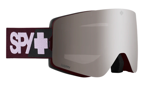 Spy Marauder Elite Goggles Merlot / Happy Bronze Silver Mirror + Spare Lens