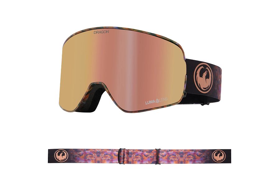 Dragon NFX2 Snow Goggles Low Bridge Amethyst / Lumalens Rose Gold Ion + Lumalens Violet - Elevation107