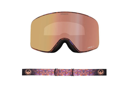 Dragon NFX2 Snow Goggles Low Bridge Amethyst / Lumalens Rose Gold Ion + Lumalens Violet - Elevation107