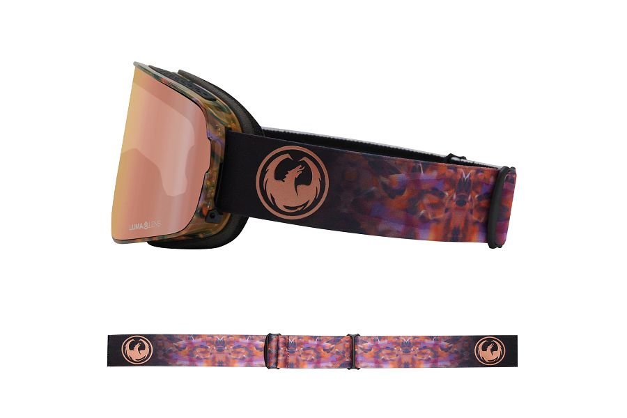 Dragon NFX2 Snow Goggles Low Bridge Amethyst / Lumalens Rose Gold Ion + Lumalens Violet - Elevation107