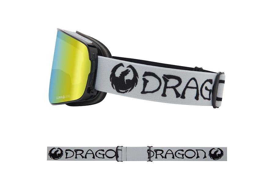Dragon NFX2 Snow Goggles Classic Grey / Lumalens Gold Ion + Lumalens Amber - Elevation107