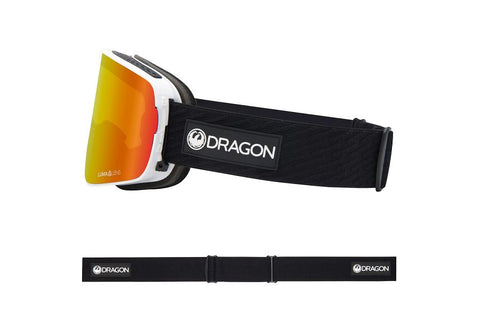Dragon NFX2 Snow Goggles Low Bridge 2024 Icon Red / Lumalens Red Ion + Lumalens Light Rose