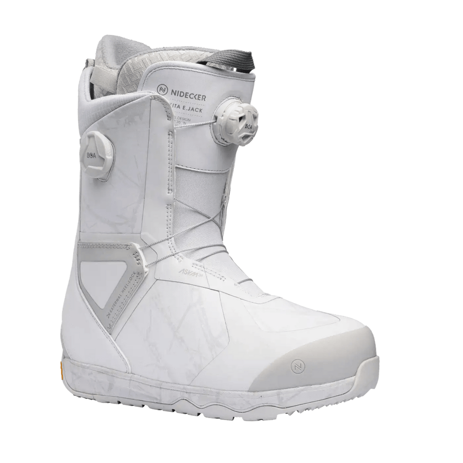Nidecker Kita Double Boa Snowboard Boots Mens 2026 Ejack White Camo - Elevation107