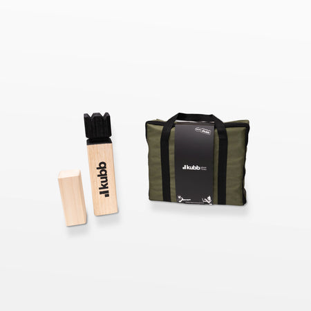 Planet Finska Kubb Original in Travel Bag Moss Green, Black Crown - Elevation107