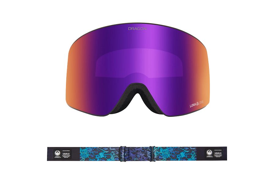 Dragon PXV Snow Goggles Black Pearl / Lumalens Purple Ion + Lumalens Amber - Elevation107