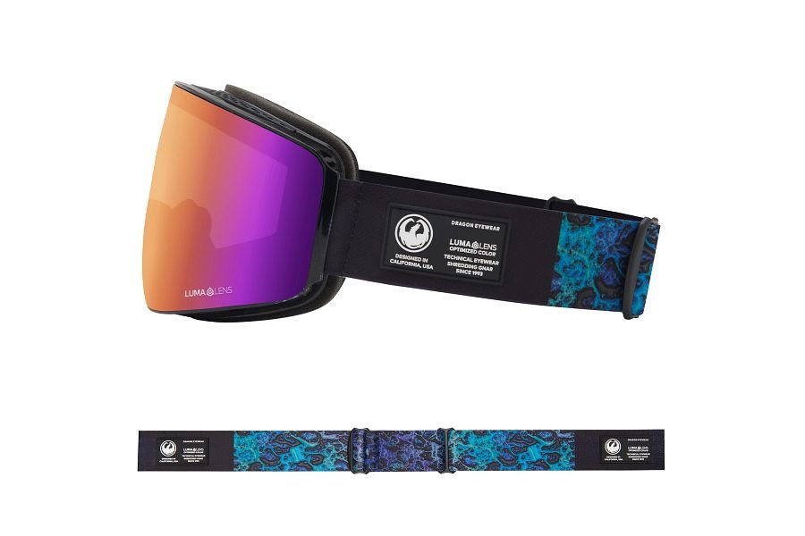 Dragon PXV Snow Goggles Black Pearl / Lumalens Purple Ion + Lumalens Amber - Elevation107