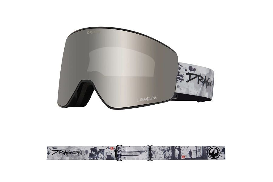 Dragon PXV2 Snow Goggles Low Bridge BushIdo / Lumalens Silver Ion + Lumalens Violet - Elevation107