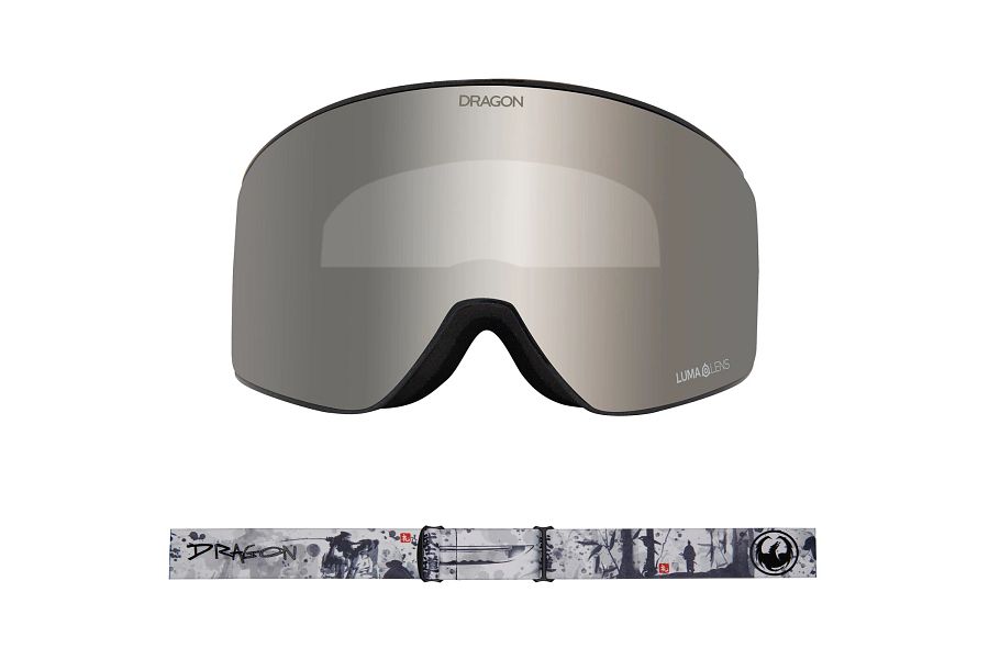 Dragon PXV2 Snow Goggles Low Bridge BushIdo / Lumalens Silver Ion + Lumalens Violet - Elevation107