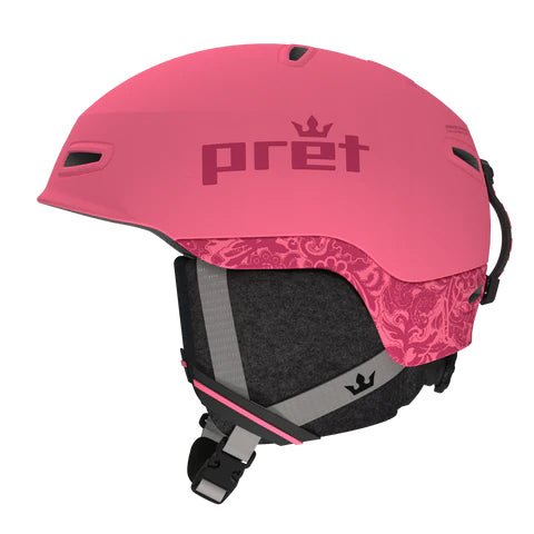 Pret Sol X Womens Helmet 2025 Pink Paisley - Elevation107
