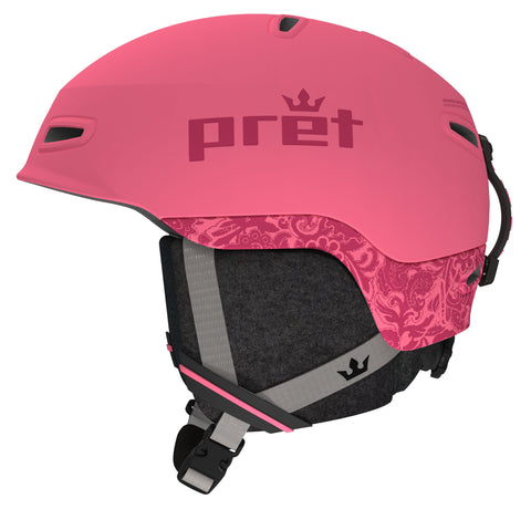 Pret Sol X MIPS Helmet Womens 2024 Pink Paisley