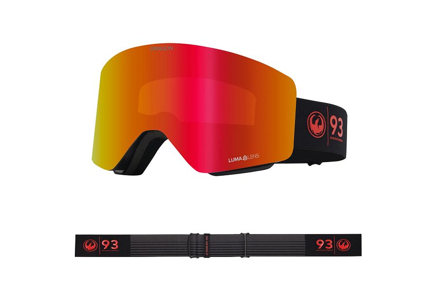Dragon R1 OTG Snow Goggles Low Bridge 30 Years / Lumalens Red Ion + Lumalens Light Rose - Elevation107