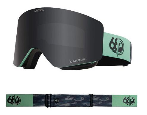 Dragon R1 OTG Snow Goggles Low Bridge 686 Collab / Lumalens Dark Smoke + Lumalens Yellow - Elevation107