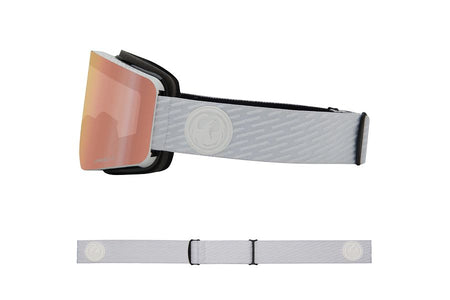 Dragon R1 OTG Snow Goggles Low Bridge Alpina / Lumalens Rose Gold Ion + Lumalens Amber - Elevation107