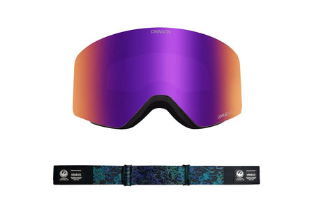 Dragon R1 OTG Snow Goggles Black Pearl / Lumalens Purple Ion + Lumalens Amber - Elevation107