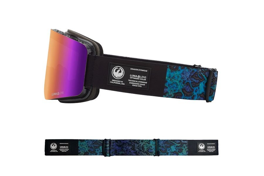 Dragon R1 OTG Snow Goggles Black Pearl / Lumalens Purple Ion + Lumalens Amber - Elevation107